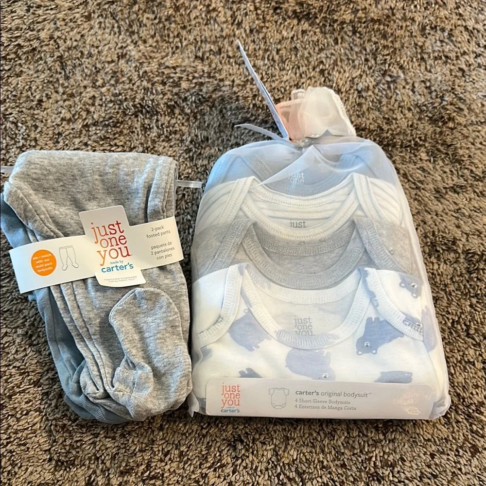 Carter's Gray Baby Bodysuit and Pants Set